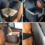 Autosedačka Lux Comfort pre psa M 33 x 52 x 44 cm – hnedá